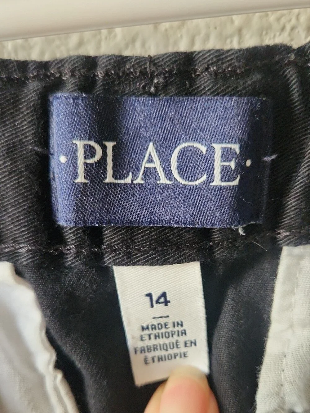 The Children's Place Black Casual Chino Pants for Kids